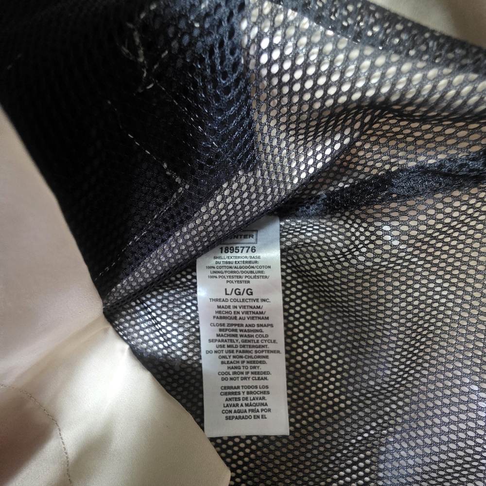 Women's Hunter Rain Jacket Water Resistant Cotton Smock Black Size M NWT - Picture 7 of 7